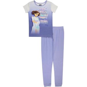 imageSTAR WARS 2Piece Snugfit Cotton Pajama Set Soft ampamp Cute for KidsRebel Princess