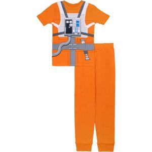 imageSTAR WARS boys 2piece Snugfit Cotton Pajama Set Soft ampamp Cute for KidsFighter Pilot Luke
