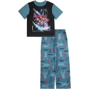 imageStar Trek Boys 2Piece Loosefit Pajama Set Soft ampamp Cute for KidsBoldly Go
