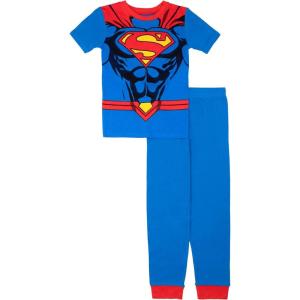 imageSuperman Boys 2Piece Snugfit Cotton Pajama Set Soft ampamp Cute for KidsSuperman Core