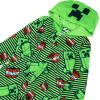 imageMinecraft Hooded Blanket Sleeper Comfortable Pajamas Soft ampamp Cute for KidsCreeper Stripes