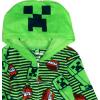 imageMinecraft Hooded Blanket Sleeper Comfortable Pajamas Soft ampamp Cute for KidsCreeper Stripes