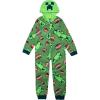 imageMinecraft Hooded Blanket Sleeper Comfortable Pajamas Soft ampamp Cute for KidsCreeper Stripes