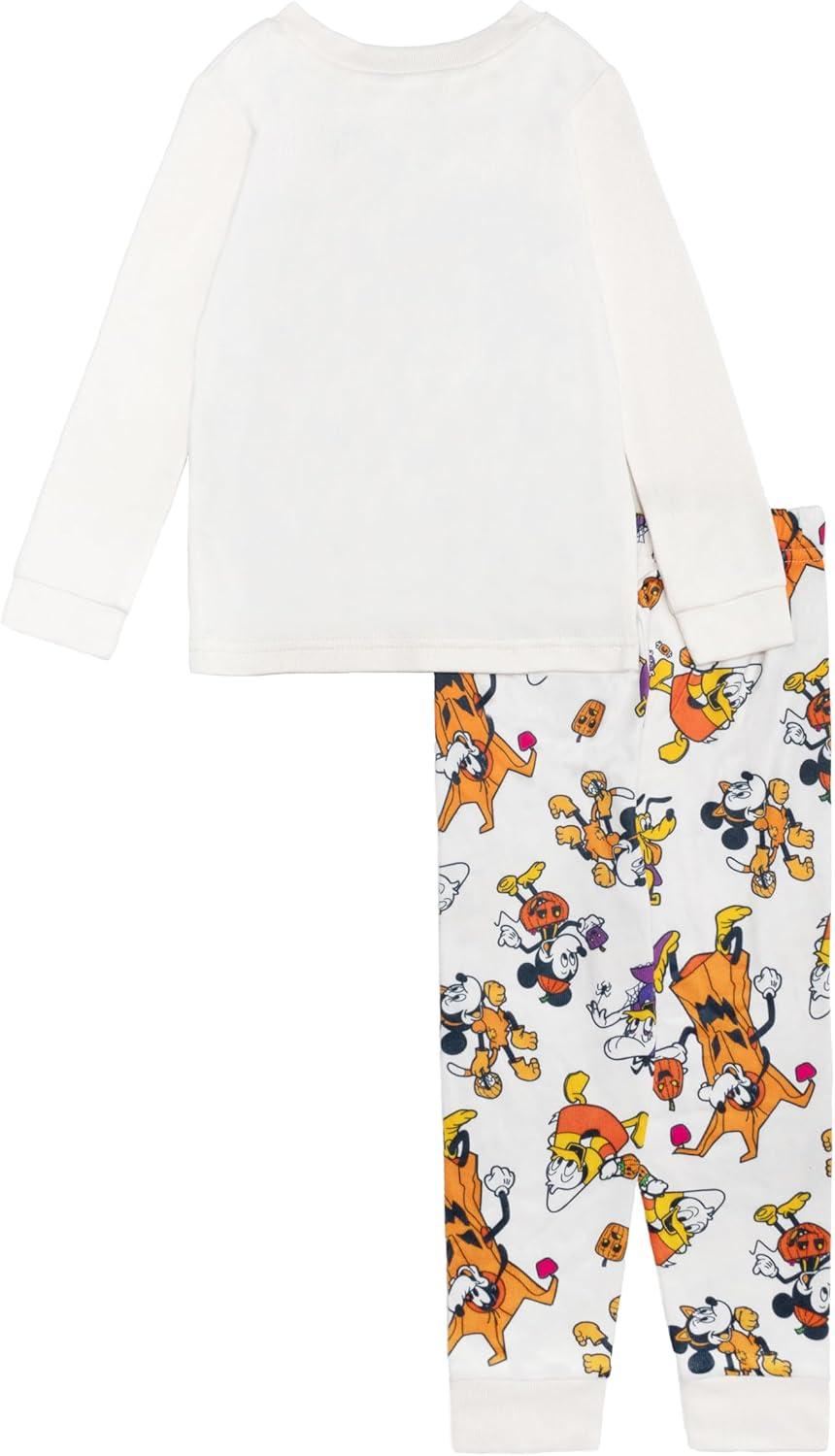 imageDisney Boys 2Piece Loosefit Holiday Pajama Set Soft ampamp Cute for KidsSpooktacular