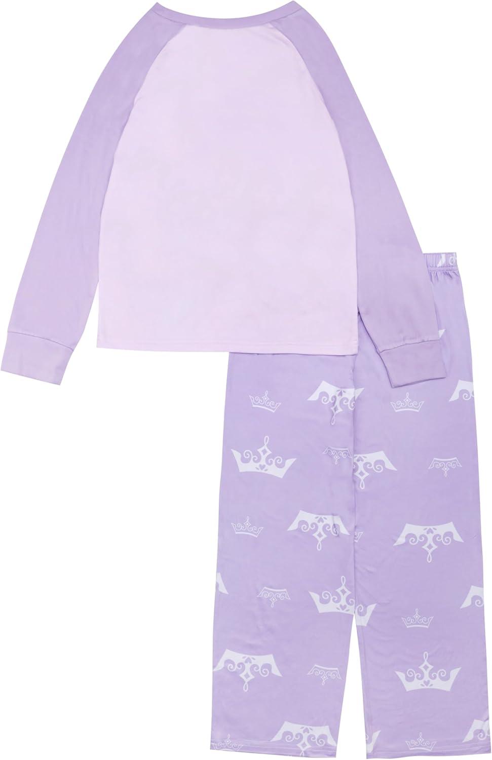 imageDisney Girls 2Piece Loosefit Set Princess Pajamas Soft ampamp Cute for KidsPrincess Squad
