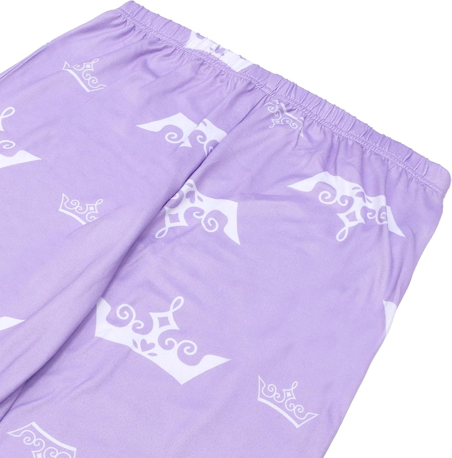 imageDisney Girls 2Piece Loosefit Set Princess Pajamas Soft ampamp Cute for KidsPrincess Squad