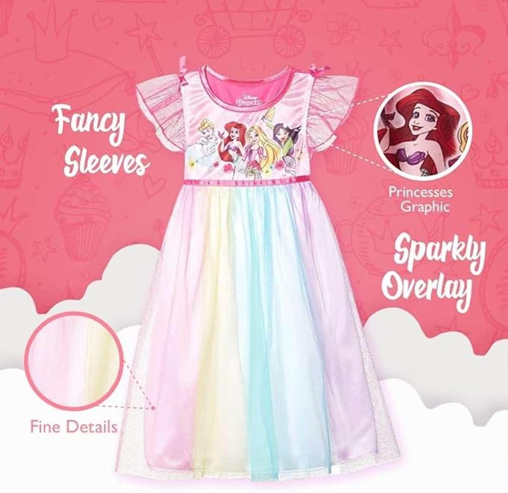 imageDisney girls Frozen Fantasy NightgownAriel Toddler