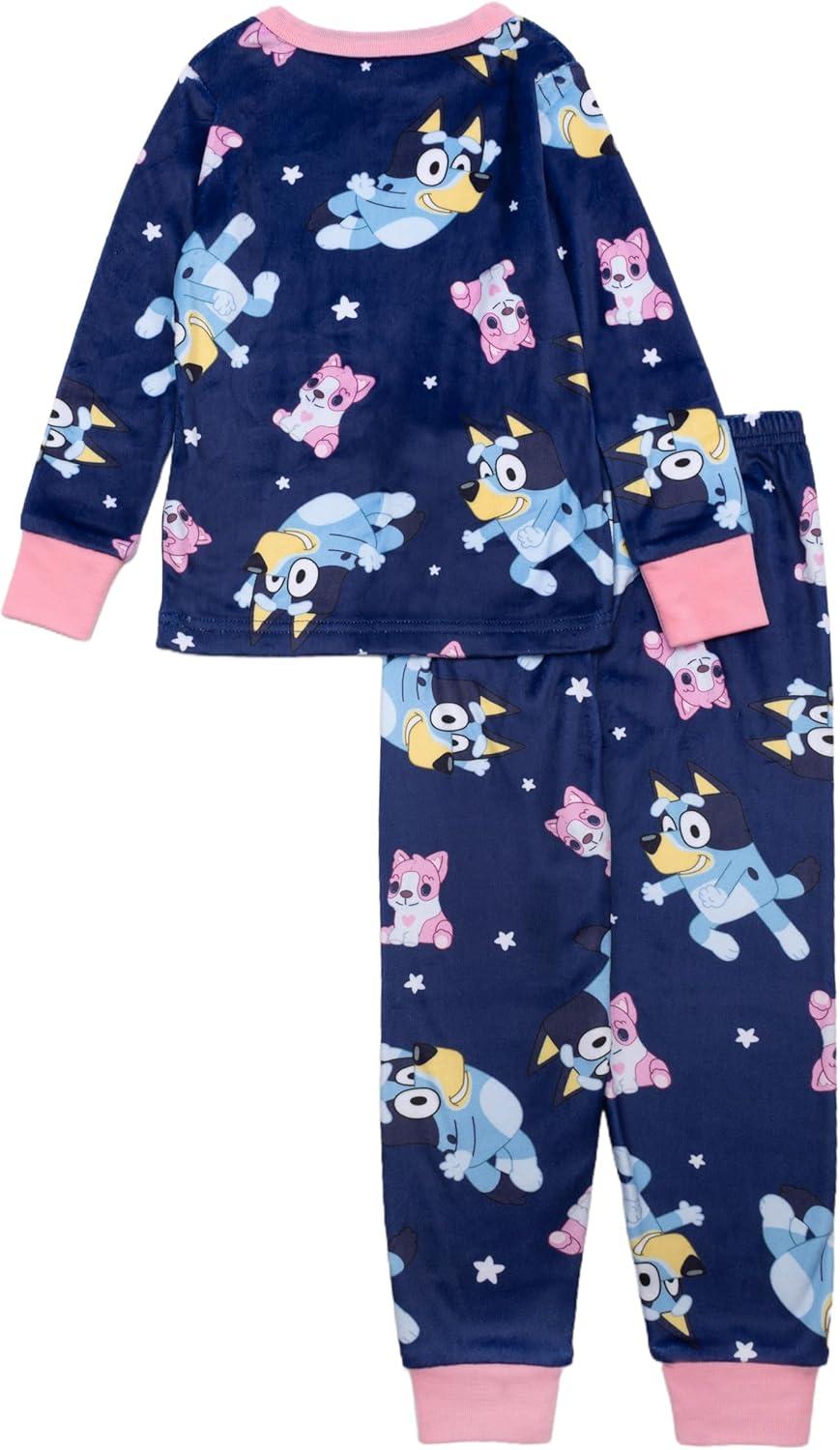 imageBluey girls 2piece Loosefit Pajama Set Soft ampamp ComfortableBluey Dreams