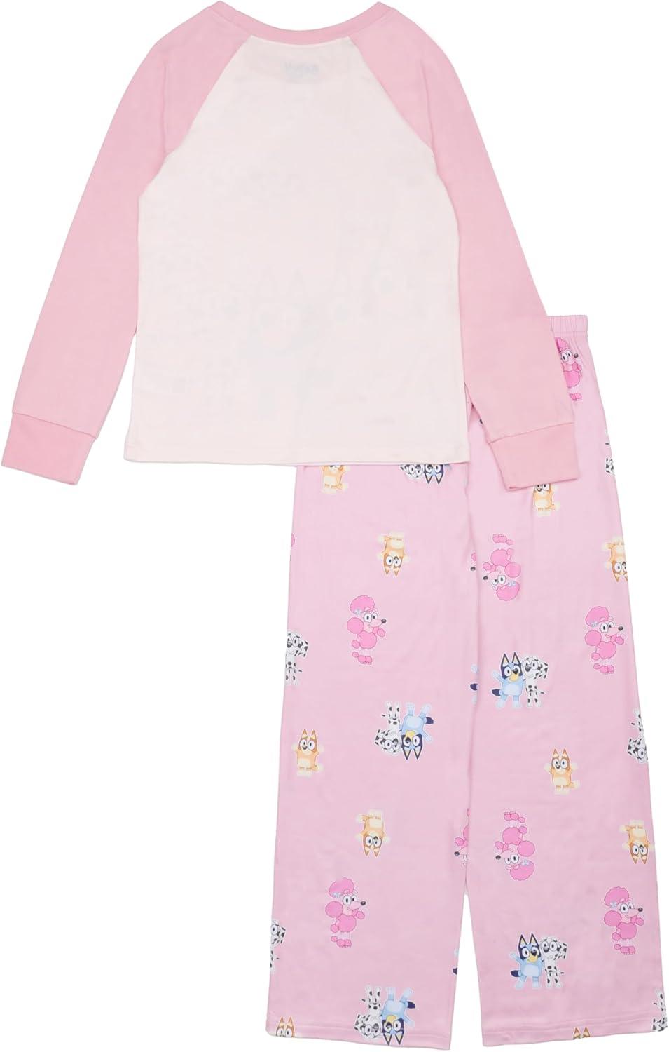 imageBluey girls 2piece Loosefit Pajama Set Soft ampamp ComfortableBluey Friends