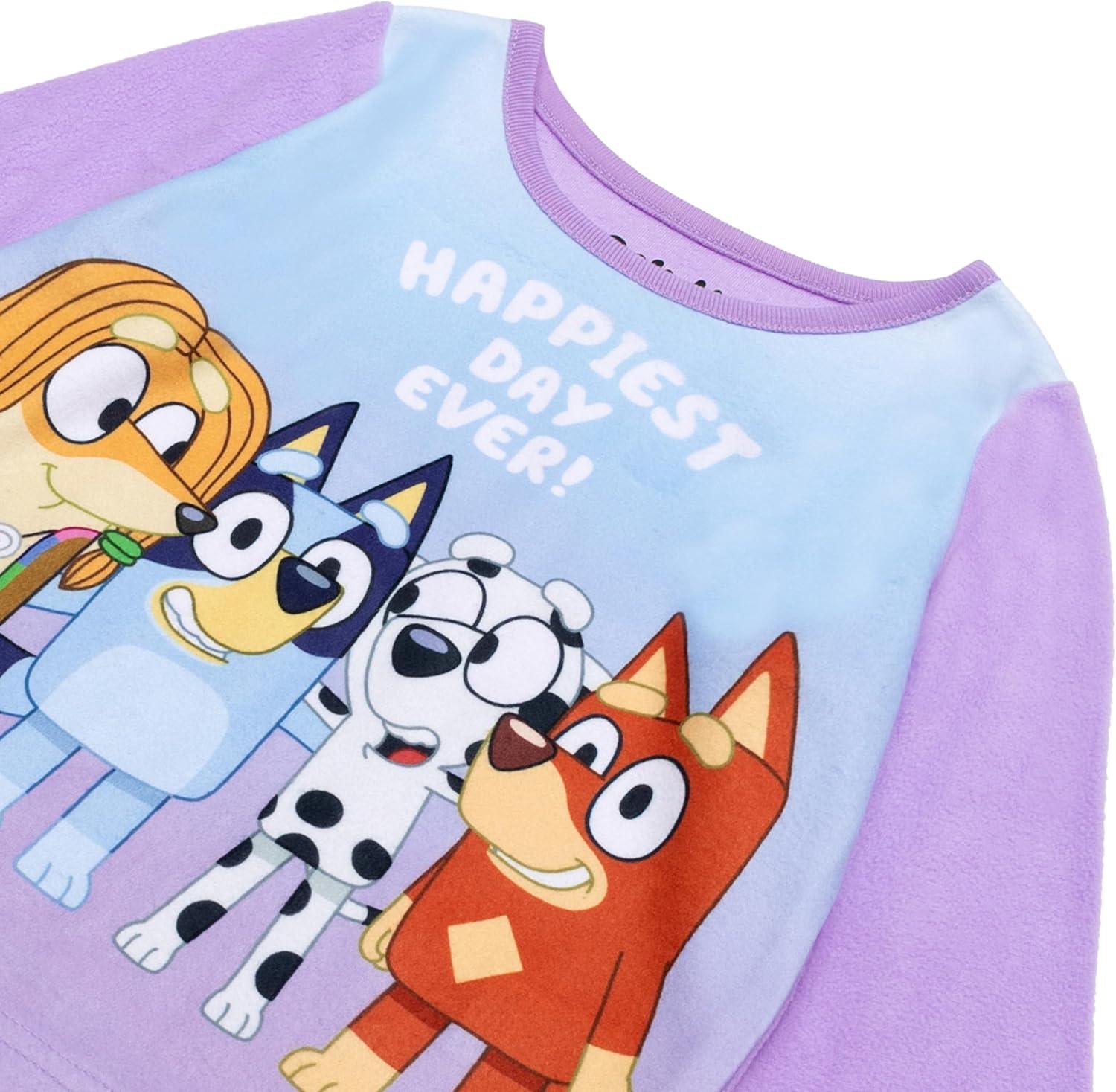 imageBluey girls 2piece Loosefit Pajama Set Soft ampamp ComfortableHappiest Buddies