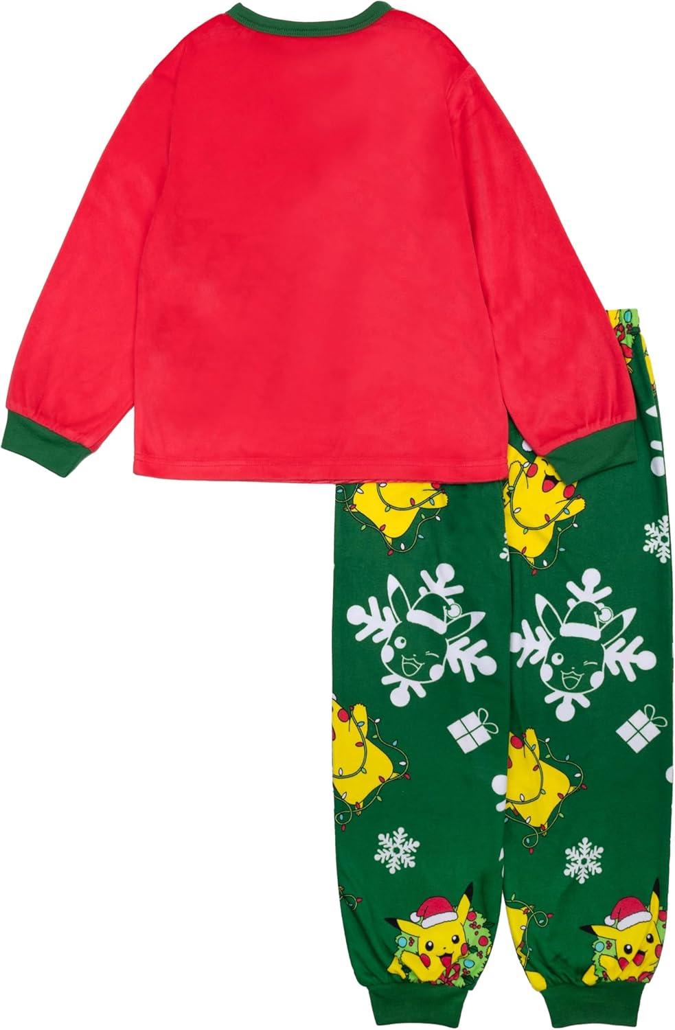 imagePokemon Boys 2Piece Loosefit Pajama Set Soft ampamp Cute for KidsPika Gifts