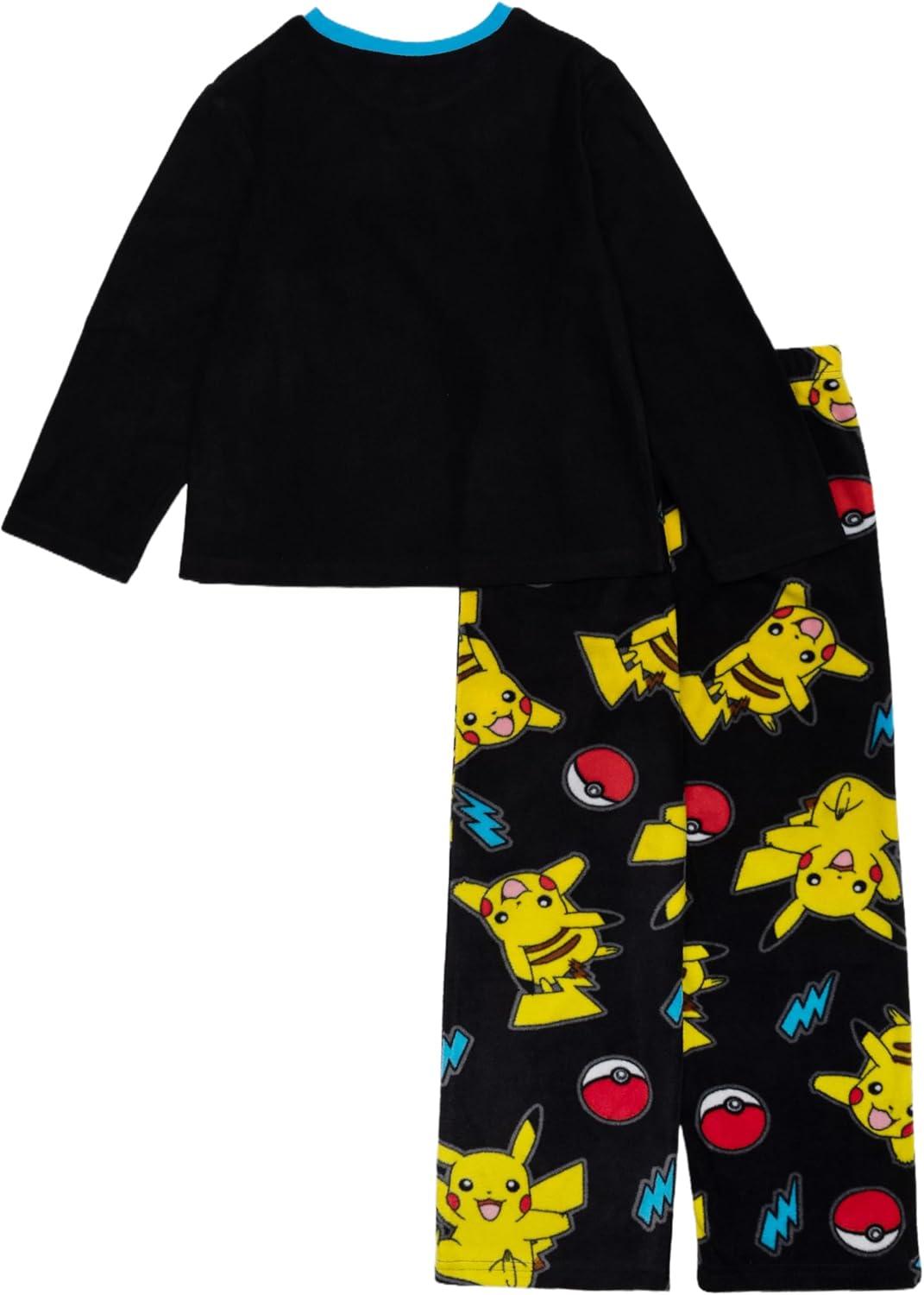 imagePokemon Boys 2Piece Loosefit Pajama Set Soft ampamp Cute for KidsPokemon