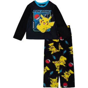 imagePokemon Boys 2Piece Loosefit Pajama Set Soft ampamp Cute for KidsPokemon