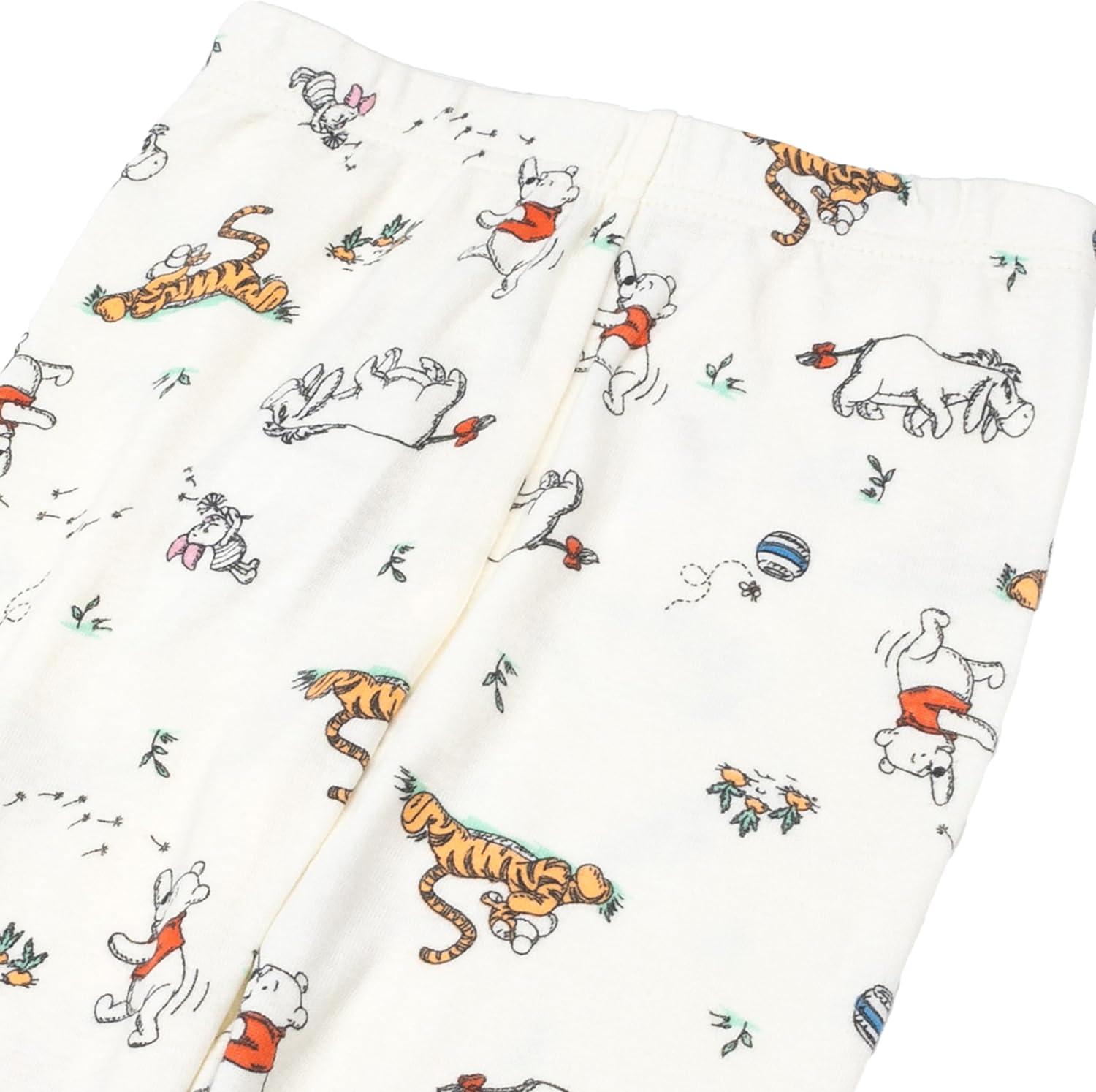 imageDisney boys 4piece Snugfit Cotton Pajama Set Soft ampamp Cute for KidsWinnie and Friends