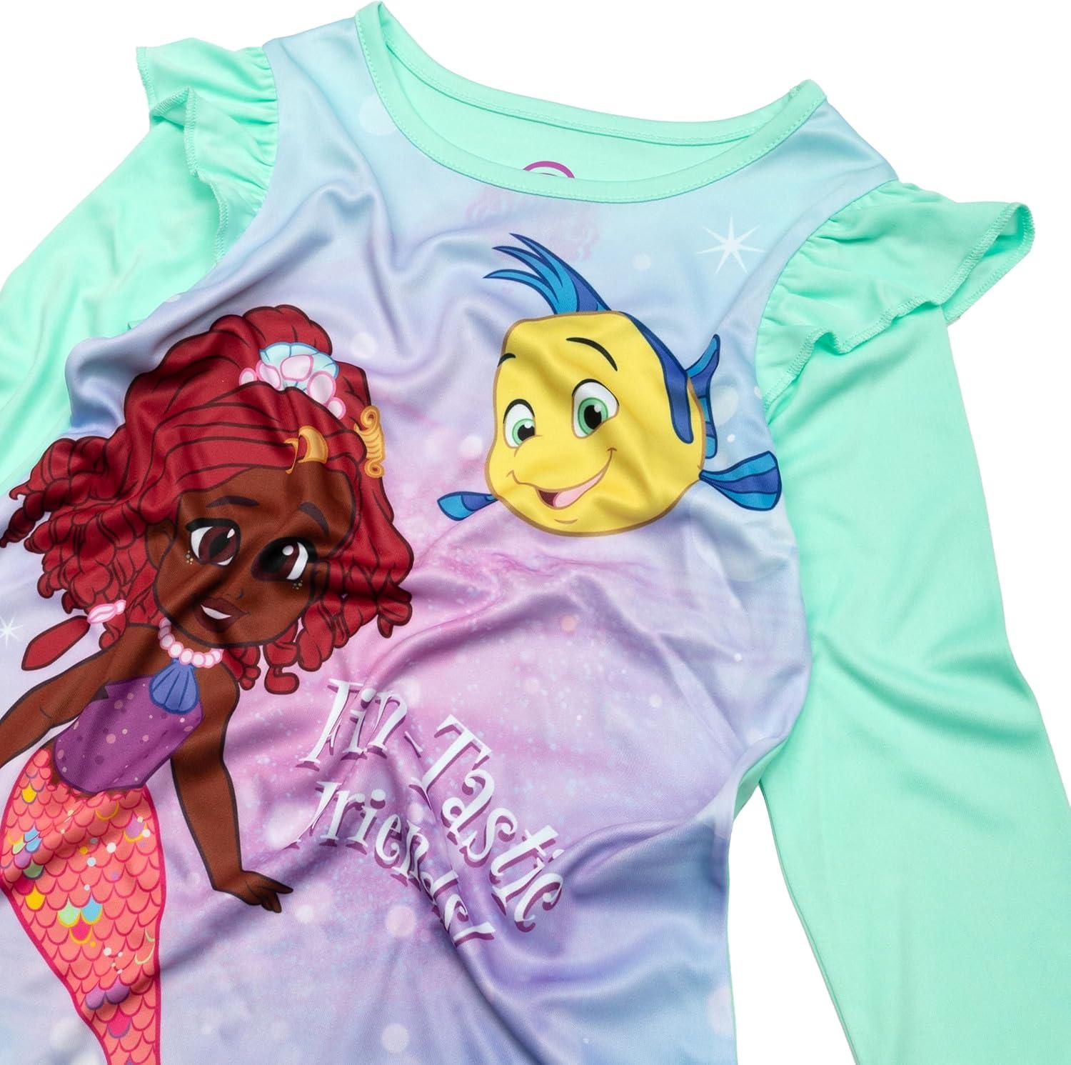 imageDisney girls Nightgown Soft ampamp Cute Pajamas for KidsFintastic Friends