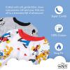 imageDisney boys 4piece Snugfit Cotton Pajama Set Soft ampamp Cute for KidsMickey  Friends Fun