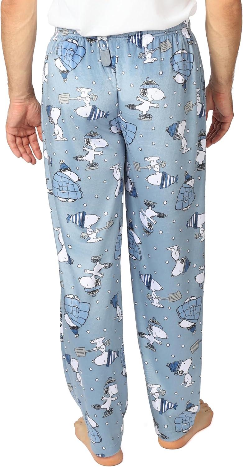 imagePeanuts Mens Pajama Bottom Lounge Pant With Drawstring Ultrasoft ampamp Comfortable L