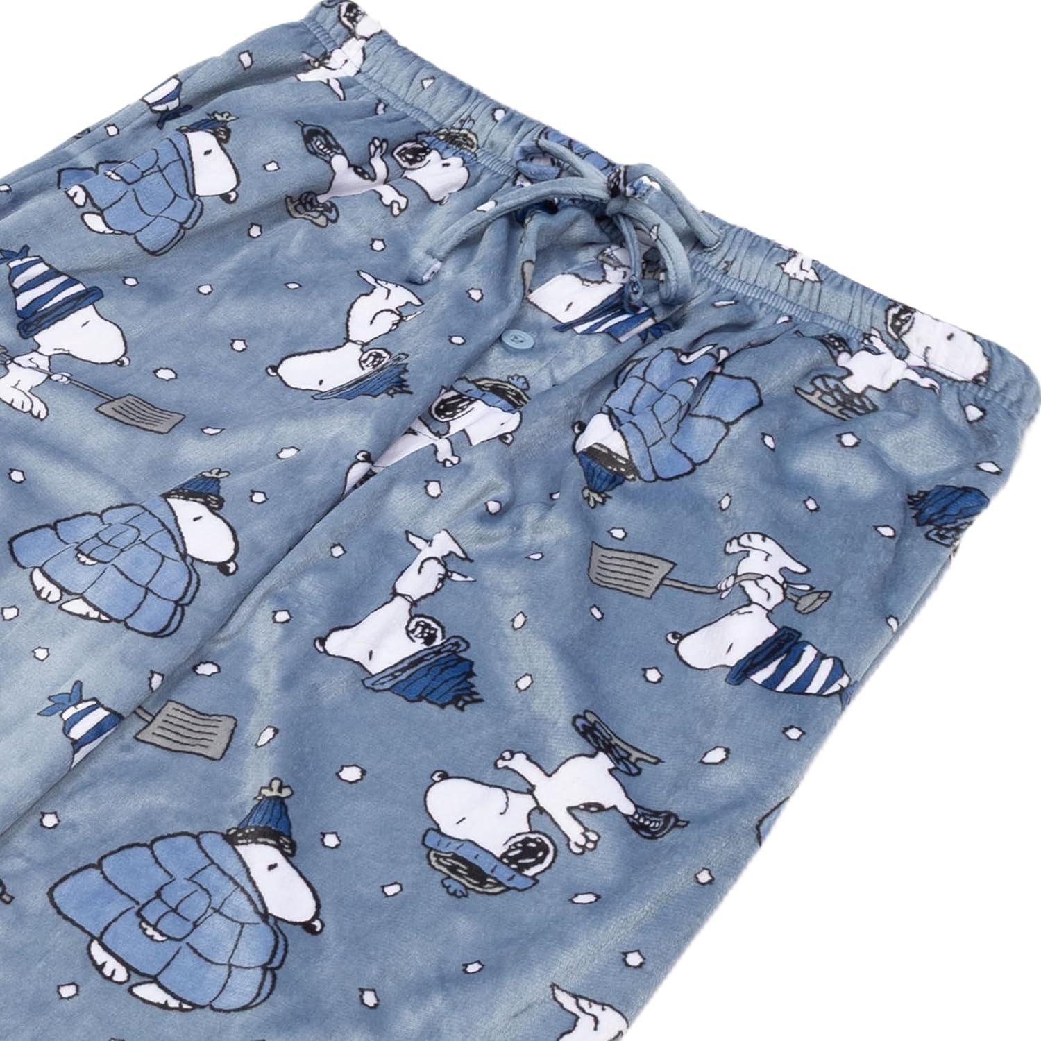 imagePeanuts Mens Pajama Bottom Lounge Pant With Drawstring Ultrasoft ampamp Comfortable L