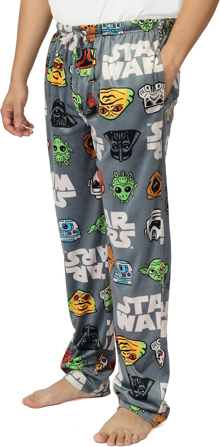 imageStar Wars Mens Pajama Bottom Lounge Pant With Drawstring Ultrasoft ampamp Comfortable L