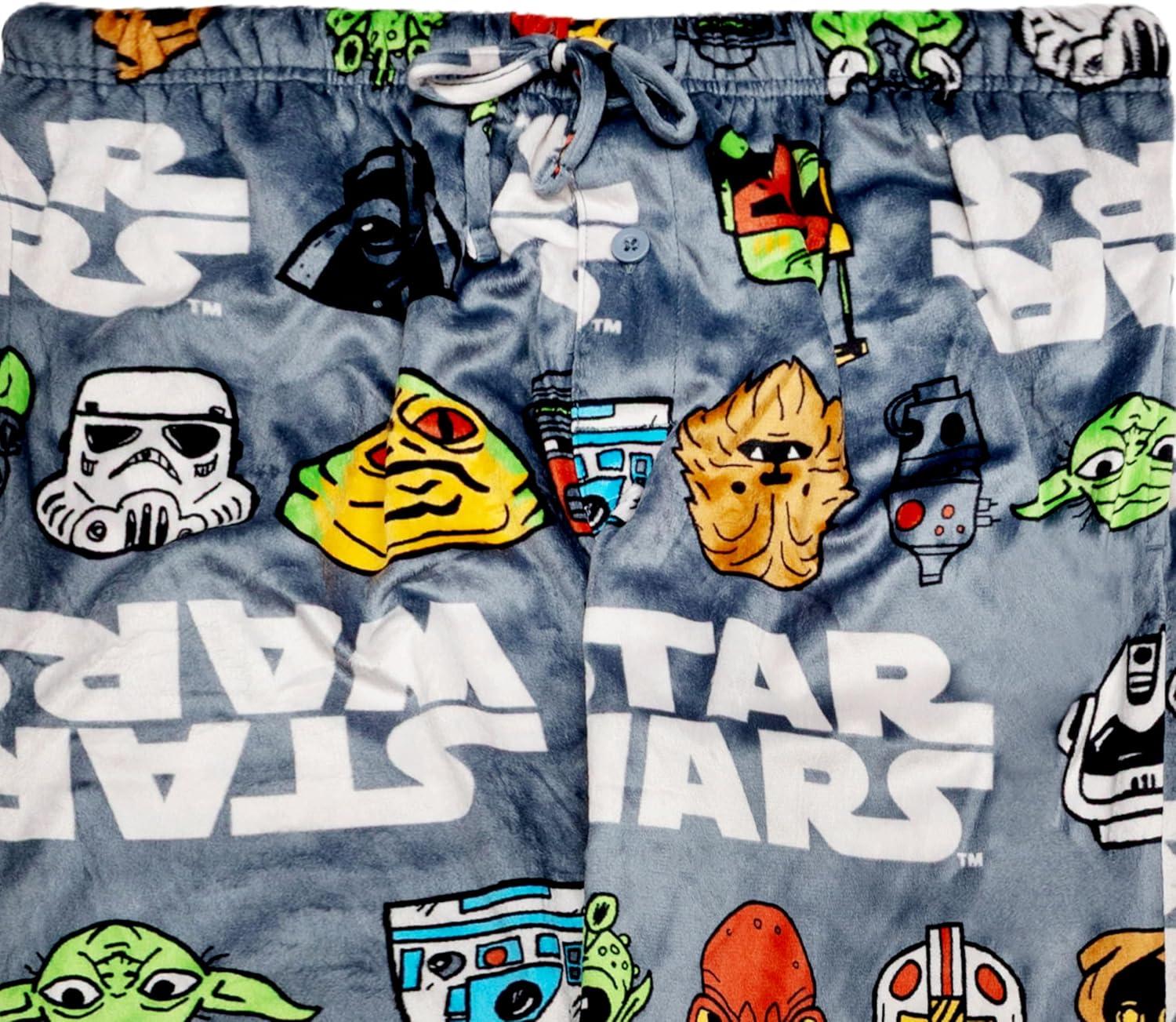 imageStar Wars Mens Pajama Bottom Lounge Pant With Drawstring Ultrasoft ampamp Comfortable L