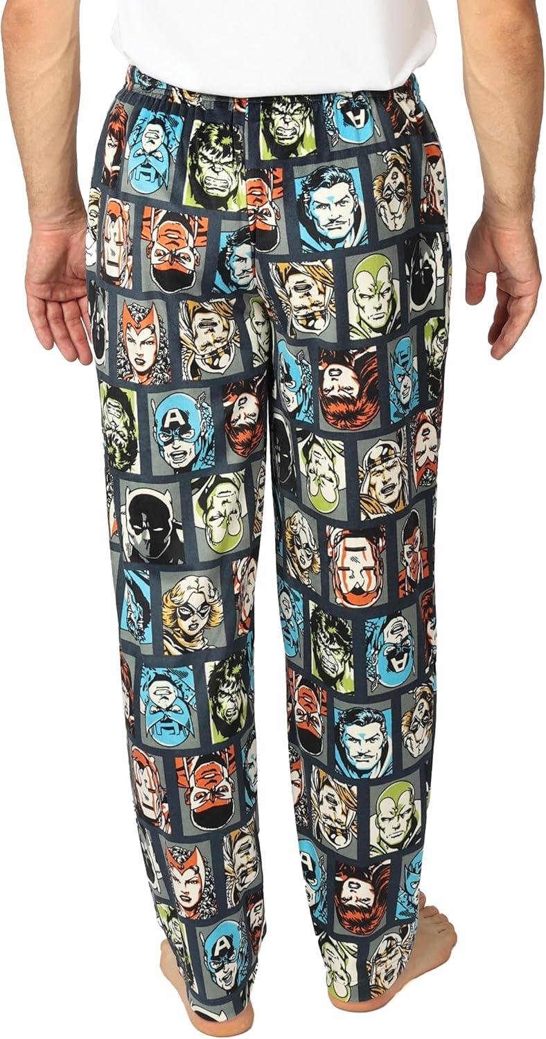 imageMarvel Mens Pajama Bottom Lounge Pant With Drawstring Ultrasoft ampamp Comfortable L
