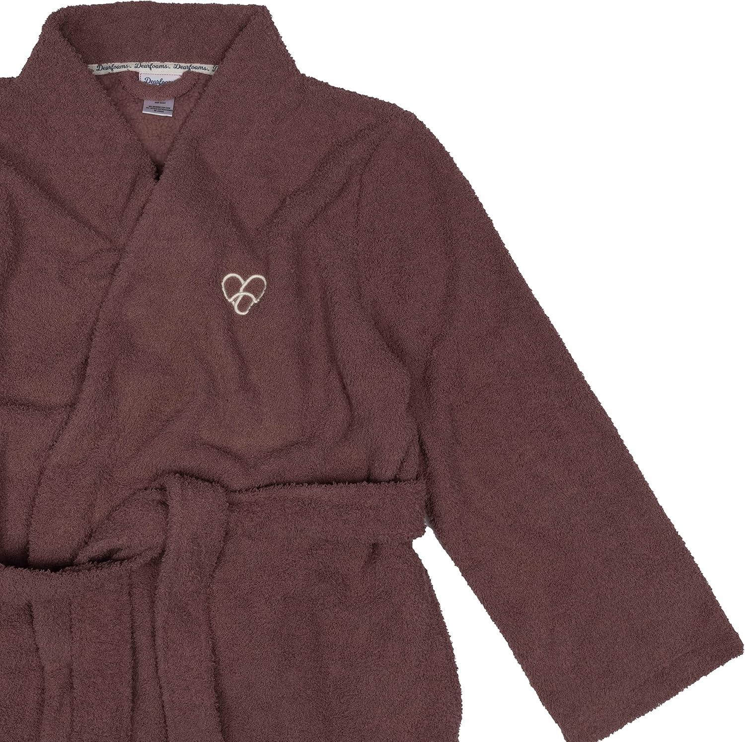 imageDearfoams womens Plush Bathrobe Comfortable Lounge Wear for AdultsPurple
