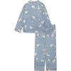 imageDearfoams Womens 2Piece Button Down Pajama Set Soft ampamp Comfortable Nightwear for AdultsBlue Plaid Coat