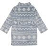 imageDearfoams Womens Plush Bathrobe Comfortable Lounge Wear for AdultsGrey Fair Isle Robe