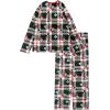 imageDisney mens 2piece Loosefit Pajama Set Soft ampamp Comfortable Holiday Nightwear for FamilyFammickey Minnie Plaid