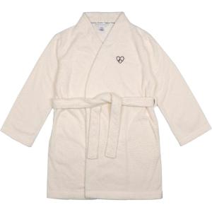imageDearfoams womens Plush Bathrobe Comfortable Lounge Wear for AdultsTan Slipper Heart