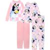 imageBluey Girls 4Piece Snugfit Cotton Pajama Set Soft ampamp Cute for KidsHi Bluey