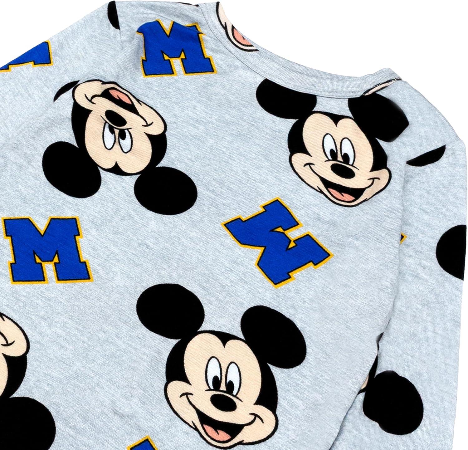 imageDisney Boys 4Piece Snugfit Viscose Pajama Set Soft ampamp Cute for KidsCollage Mickey