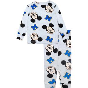 imageDisney Boys 4Piece Snugfit Viscose Pajama Set Soft ampamp Cute for KidsCollage Mickey