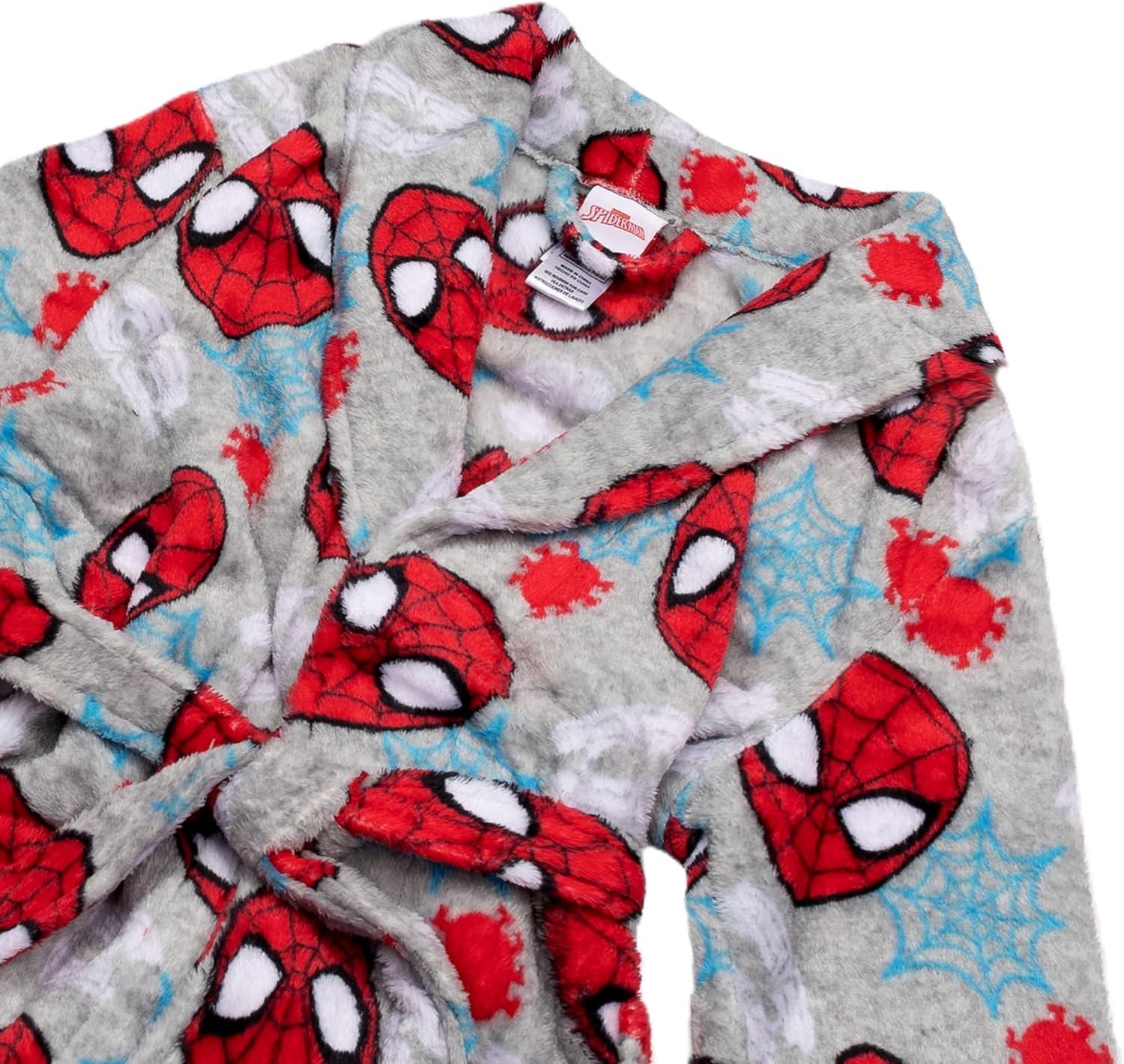 imageMarvel boys 3piece Bathrobe ampamp Loosefit Pajama Set Soft ampamp Cute for KidsSpiderman