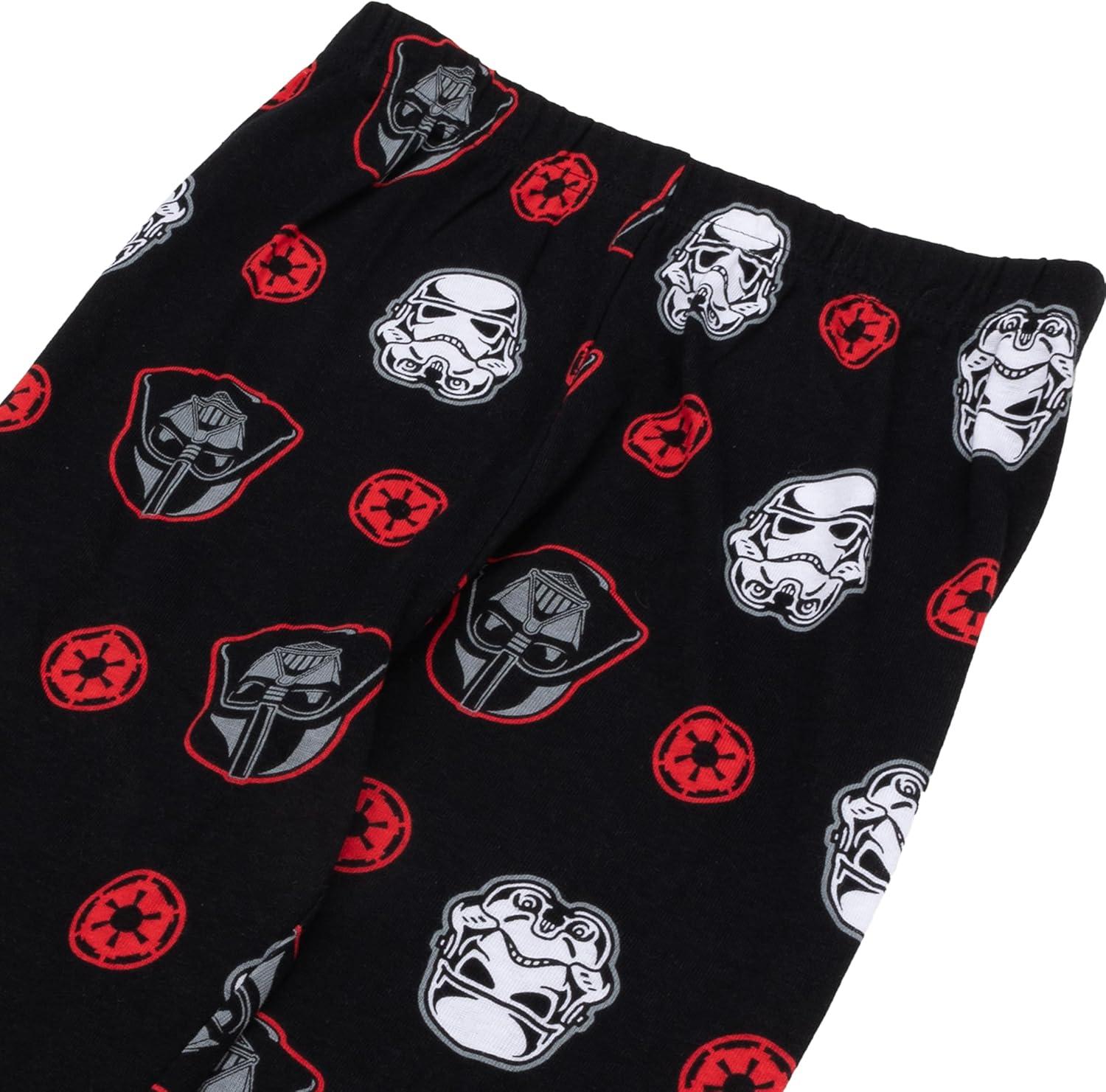 imageSTAR WARS Boys 4Piece Snugfit Cotton Pajama Set Soft ampamp Cute for KidsThe Dark Side