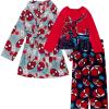 imageMarvel boys 3piece Bathrobe ampamp Loosefit Pajama Set Soft ampamp Cute for KidsSpiderman