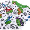 imageNickelodeon Boys 4piece Snugfit Cotton ShortSleeve Matching Pajama Set Soft ampamp Cute for KidsTurtle Power