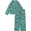 imageNickelodeon boys 2piece Loosefit Button Down Pajama Set Soft ampamp Cute for KidsNinja Heads
