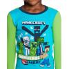 imageMinecraft Boys 6Piece Cotton Pajama Set Matching Snugfit Shirt ampamp Pants Soft ampamp Cute for KidsBlue