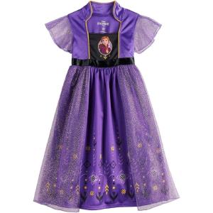 imageDisney Girls Fantasy Gown NightgownAnna  Royal Purple