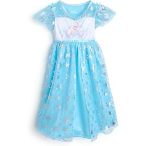imageFrozen Girls Princess Dress Nightgown Fantasy Gown Soft amp Cute Pajamas for KidsElsa in Blue 2