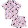 imageDisney Girls 2piece Loosefit Button Down Matching Pajama Set Soft amp Cute for KidsMinnie Dots