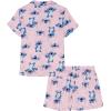 imageDisney Girls 2piece Loosefit Button Down Matching Pajama Set Soft amp Cute for KidsStitch Wink