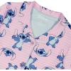 imageDisney Girls 2piece Loosefit Button Down Matching Pajama Set Soft amp Cute for KidsStitch Wink