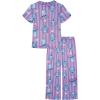 imageDisney Girls 2piece Loosefit Button Down Matching Pajama Set Soft amp Cute for KidsSweet Stitch