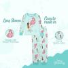 imageDisney Girls 2piece Snugfit Cotton Holiday Pajama Set Soft amp Cute for KidsPrincess Fun