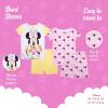 imageDisney Girls 4Piece Snugfit Cotton Pajama Set Soft amp Cute for KidsMinnie Garden