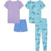 imageDisney Girls 4piece Snugfit Cotton Pajama Set Soft amp Cute for KidsStitch 626
