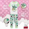 imageDisney Girls Minnie Mouse 2Piece Cotton Matching Pajamas Set SnugFit Soft amp Cute for KidsLucky Friends