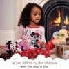 imageDisney Girls Minnie Mouse 2Piece Cotton Matching Pajamas Set SnugFit Soft amp Cute for KidsLucky Friends